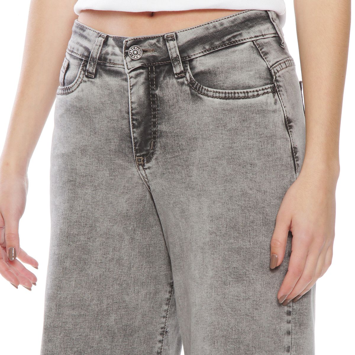 WADOS - Jeans Wide Leg Tiro Alto Mujer Wados