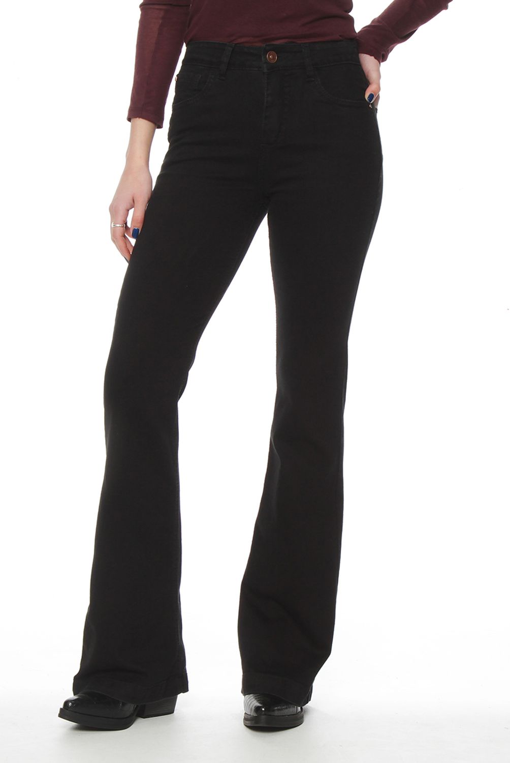WADOS - Jeans Flare Tiro Alto Mujer Wados