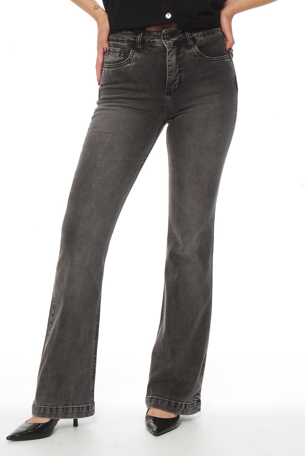 WADOS - Jeans Flare Tiro Alto Mujer Wados