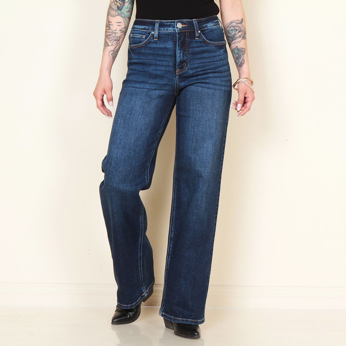 WADOS - Jeans Wide Leg Tiro Alto Mujer Wados