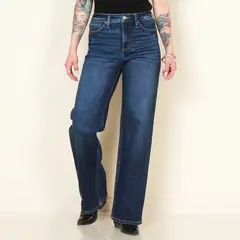 WADOS - Jeans Wide Leg Tiro Alto Mujer