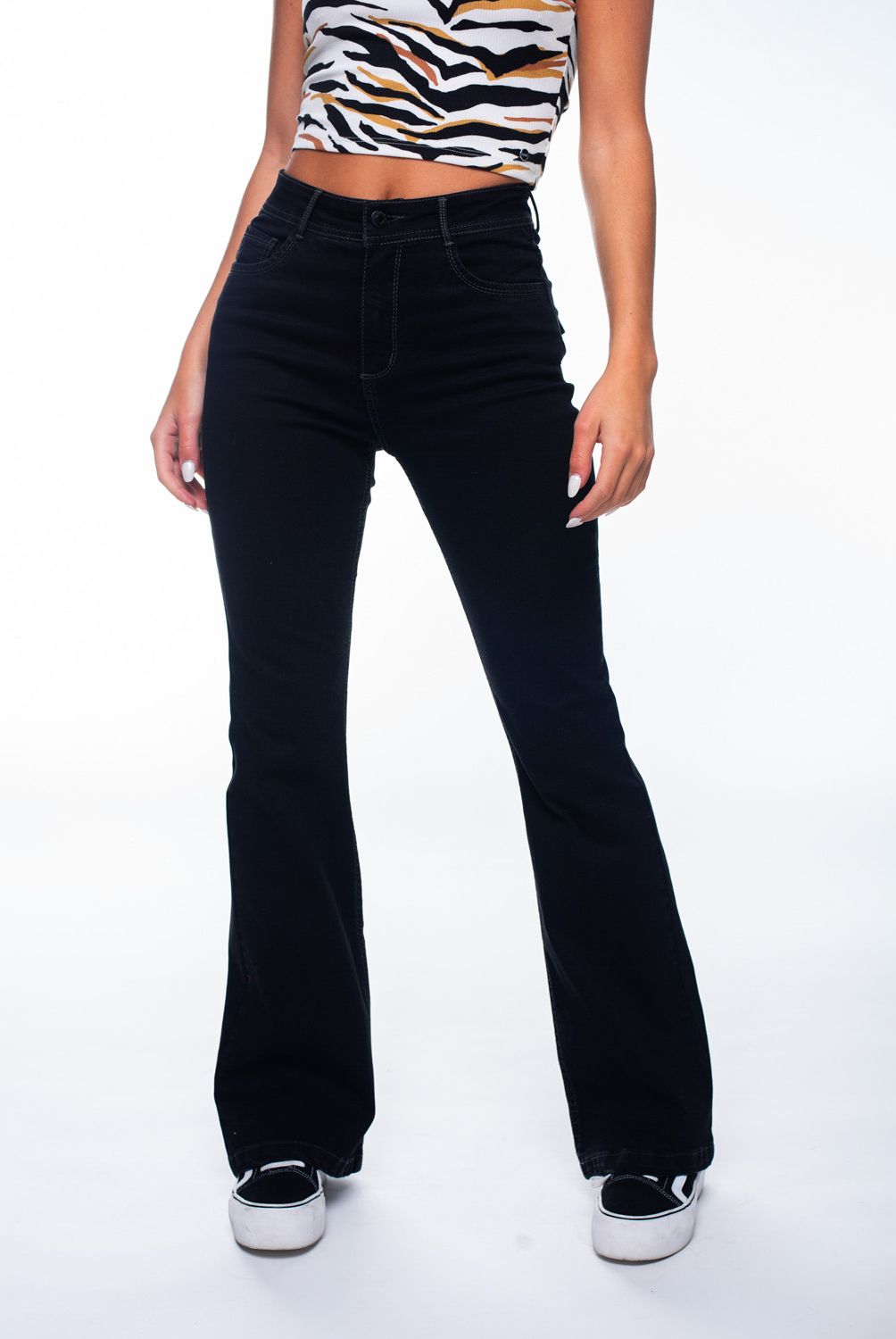EFESIS - Jeans Flare Tiro Medio Mujer Efesis
