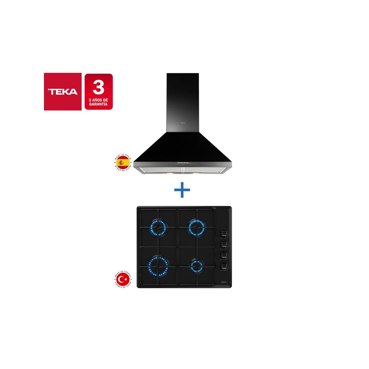 TEKA - Combo Empotrado Hlx 640 Bk + Dbb 60 Bk Teka