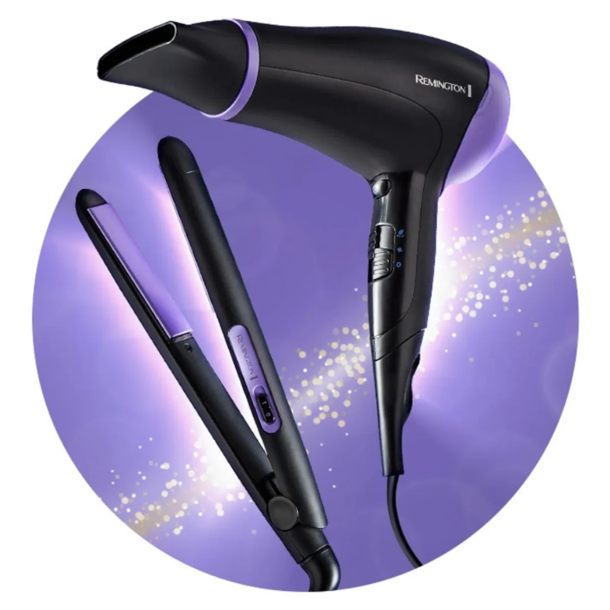 REMINGTON - Pack Alisador y Secador de Pelo Style Essentials Remington