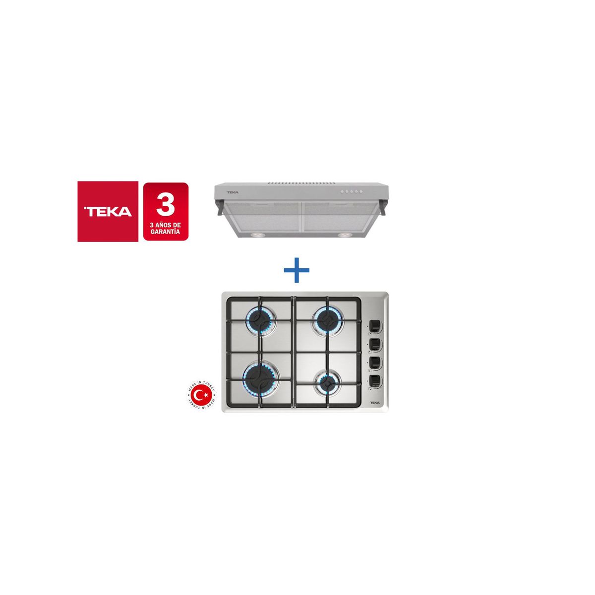 TEKA - Combo Empotrado Hlx 540 But + Cx 62120 Inox Teka