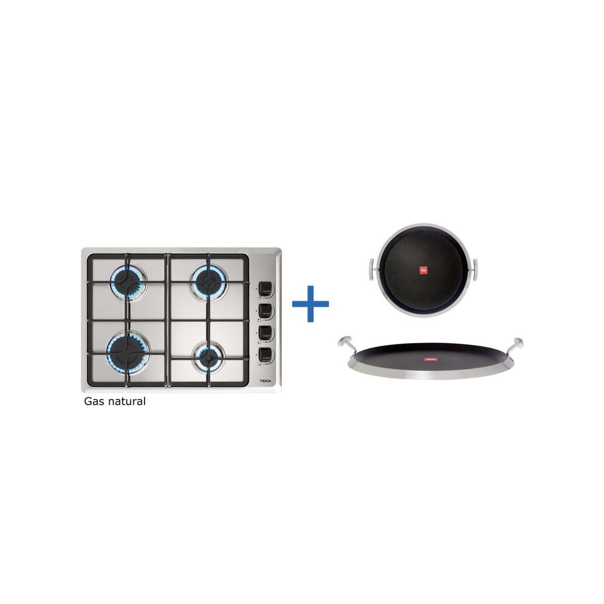 TEKA - Combo Empotrado Hlx 540 Nat + Grill Redondo Teka