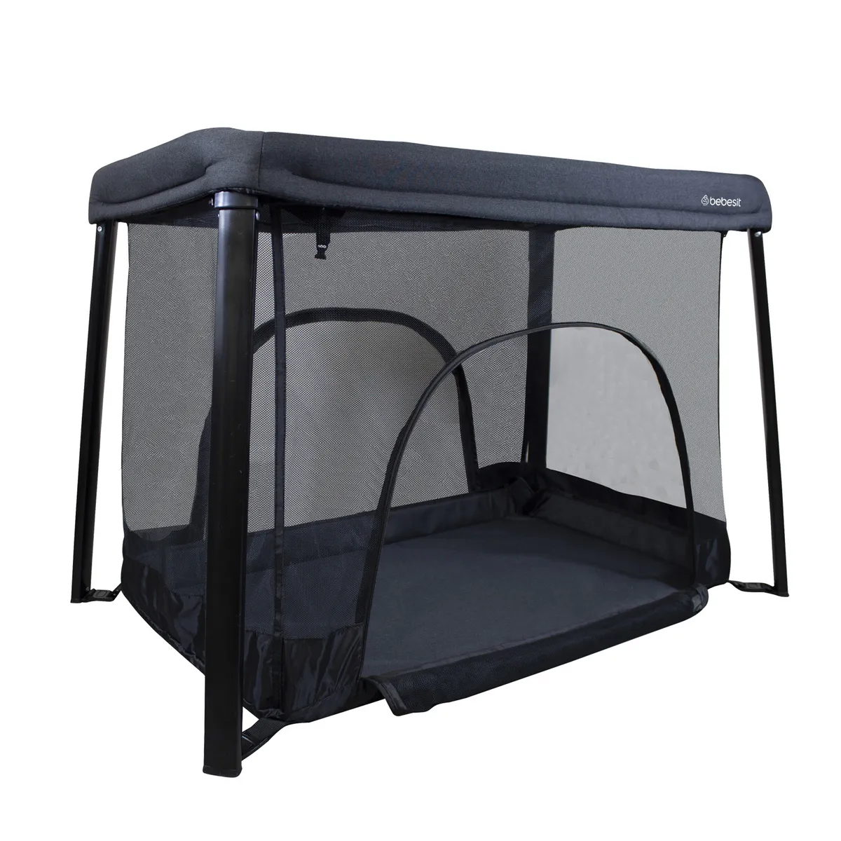BEBESIT - Cuna Corral 3 en 1 Eclipse Safe & Sleep Negro Bebesit