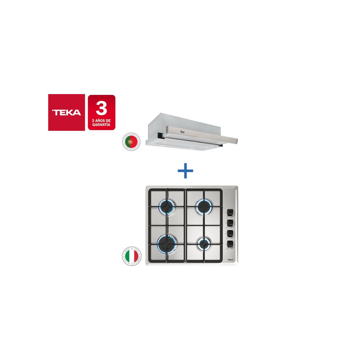 TEKA - Combo Empotrado Hlx 640 Inox + Tl 6310Inox Teka