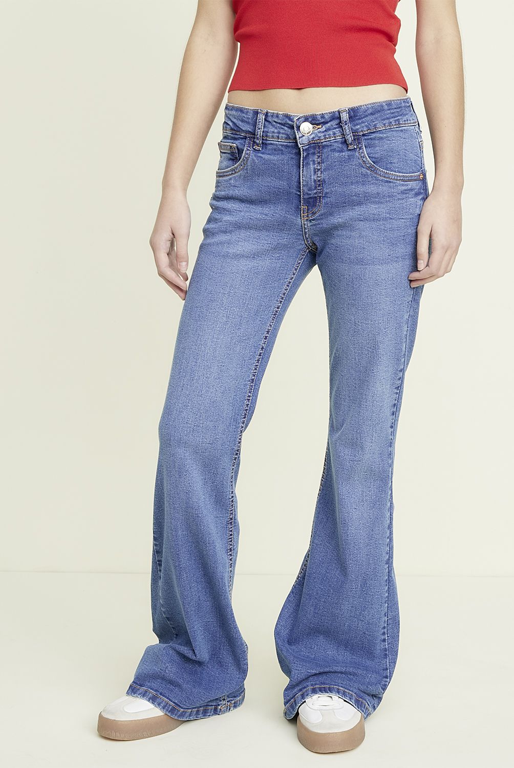 SYBILLA - Jeans Flare Tiro Bajo Mujer Sybilla