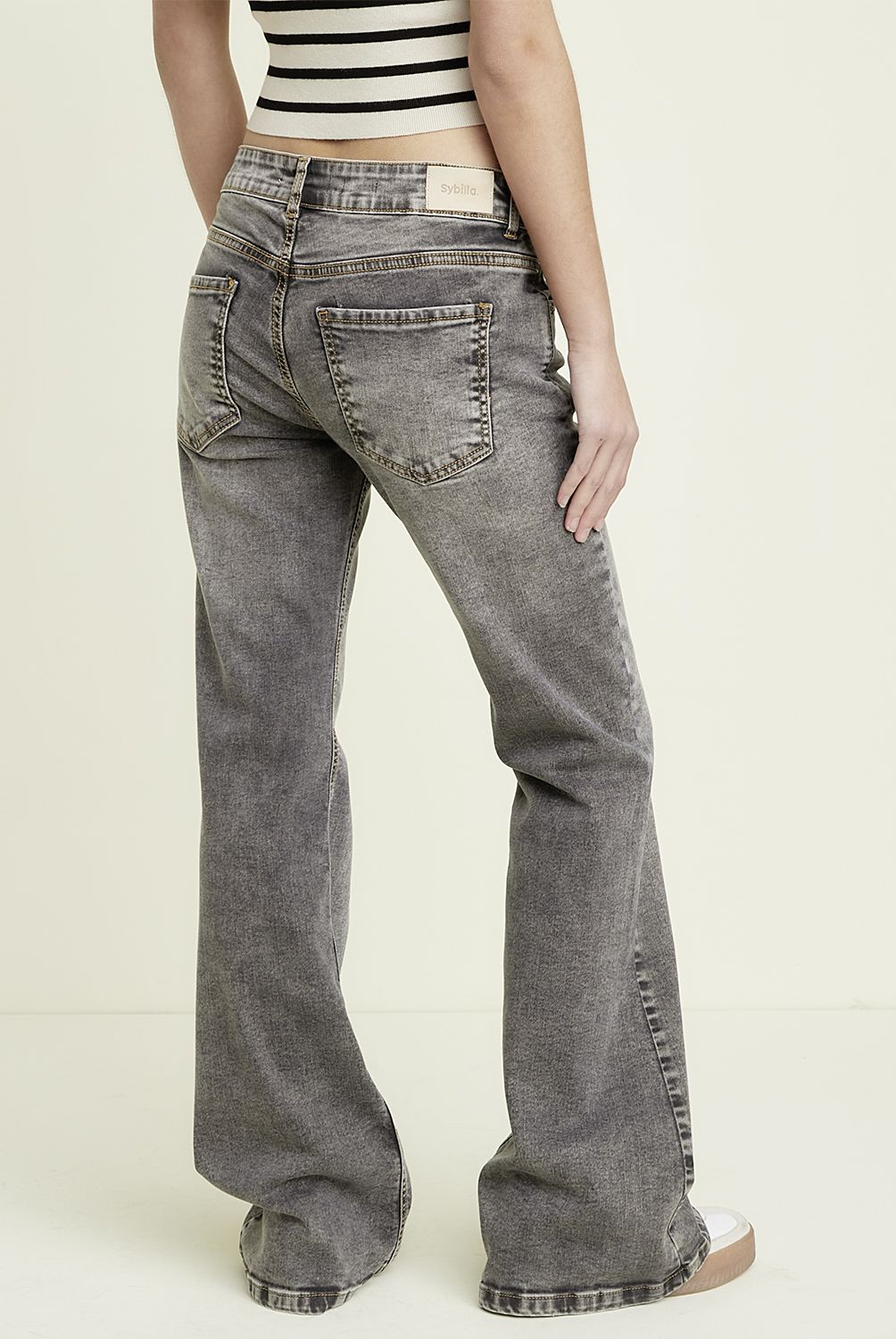 SYBILLA - Jeans Flare Tiro Bajo Mujer Sybilla
