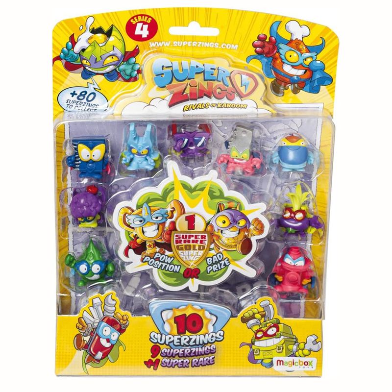 SUPERZINGS - Serie 3 Blister 9 Figuras +1 Figura Ultra Rara Superzings