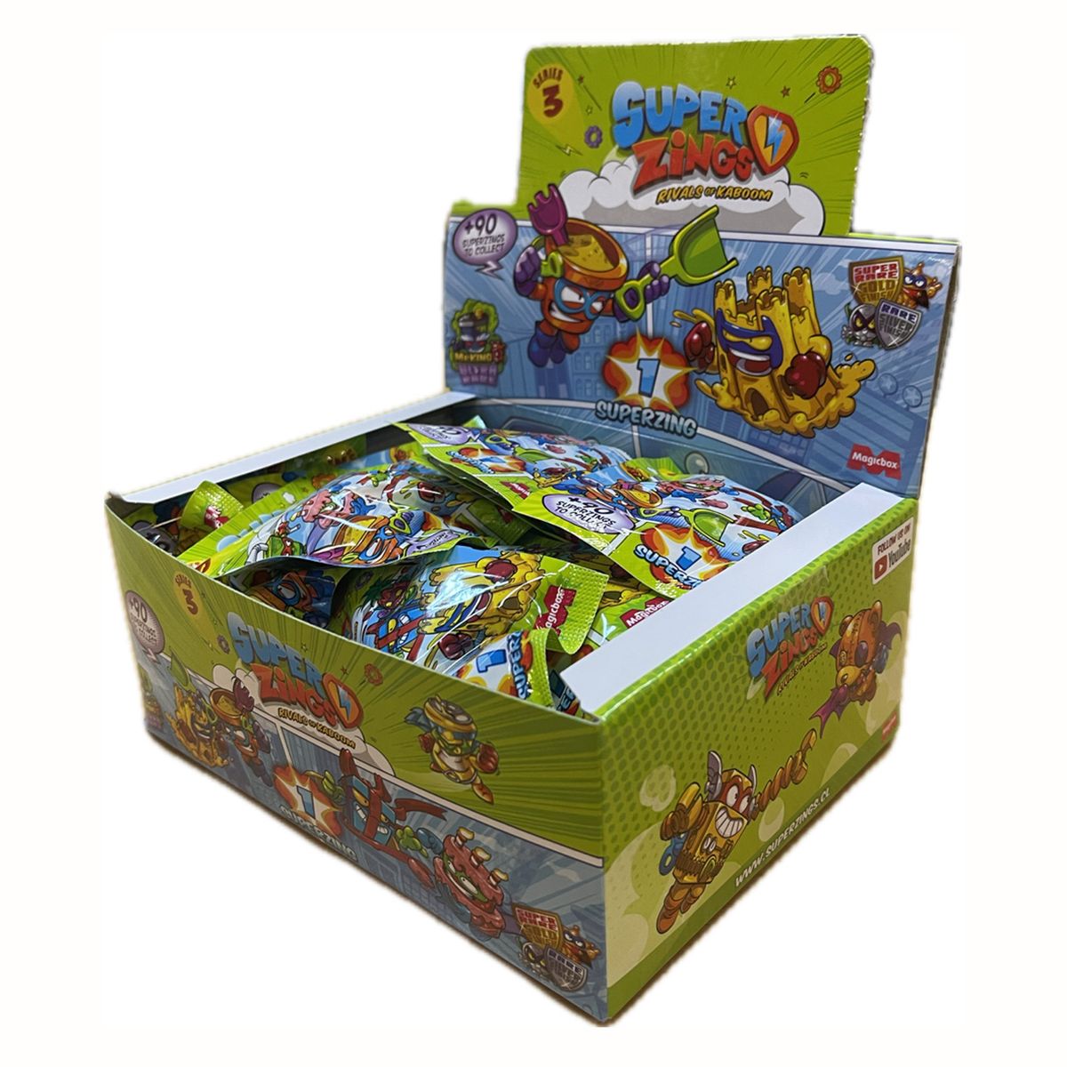 SUPERTHINGS - Serie 3 Caja 25 Bolsas ( En Cada Bolsa 1 Personaje) Superthings