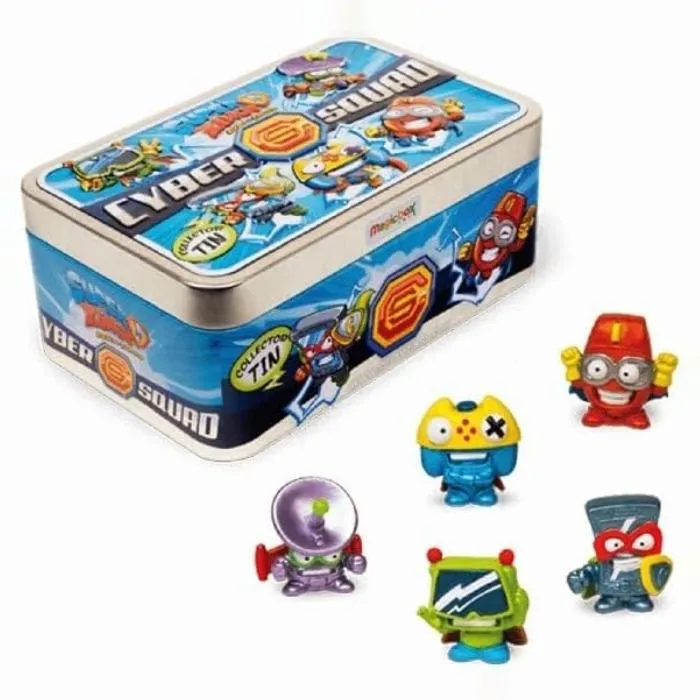Serie 3 Caja Metálica Porta Figuras + 5 Figuras Exclusivas