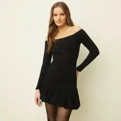 SYBILLA - Vestido Ballerina Corto Algodón Mujer