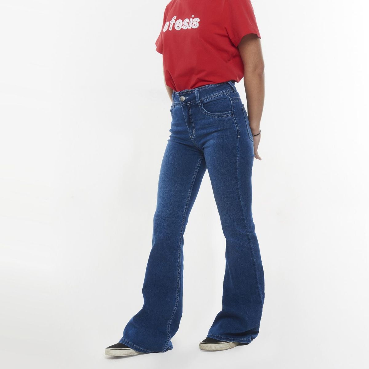 EFESIS - Jeans Flare Tiro Medio Mujer Efesis