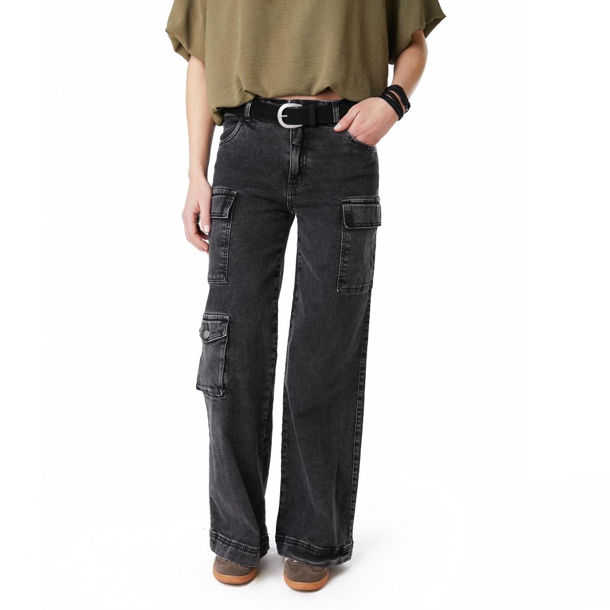 EFESIS - Jeans Palazzo Tiro Medio Mujer Efesis