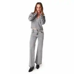 EFESIS - Jeans Wide Tiro Medio Mujer