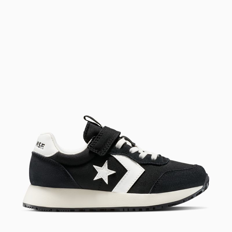 CONVERSE - Omega Trainer Zapatilla Urbana Niño Cuero Negro (27 A 35) Converse