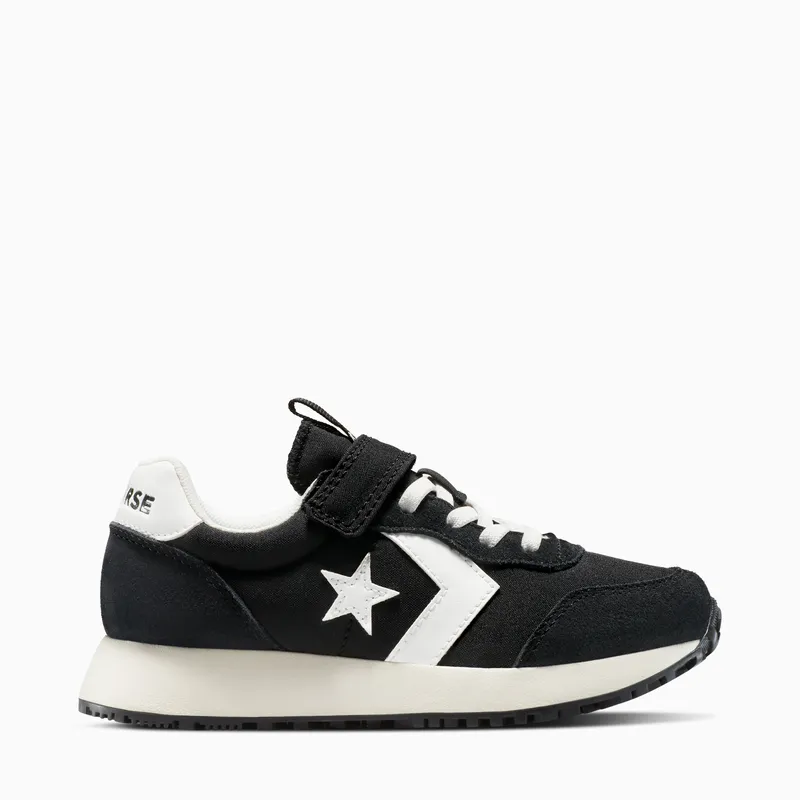 CONVERSE - Omega Trainer Zapatilla Urbana Niño Cuero Negro (27 A 35) Converse