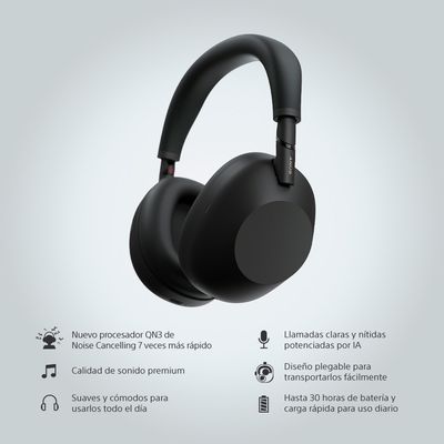 Imagen 2 del producto Audifono Inalambrico con Cancelacion de Ruido WH-1000XM6 Negro