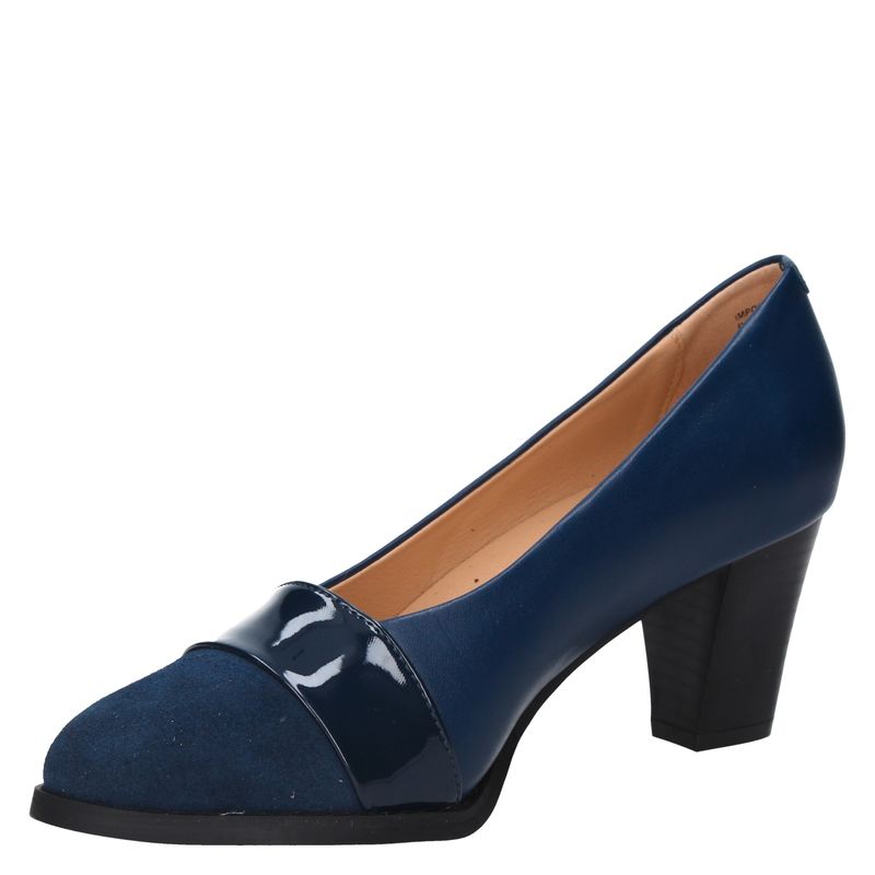 BRUNO ROSSI - Zapato Formal Mujer Cuero Azul