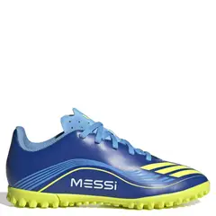 ADIDAS - F50 Messi Club Zapatos de Fútbol Unisex Niño Azul (28 a 38)