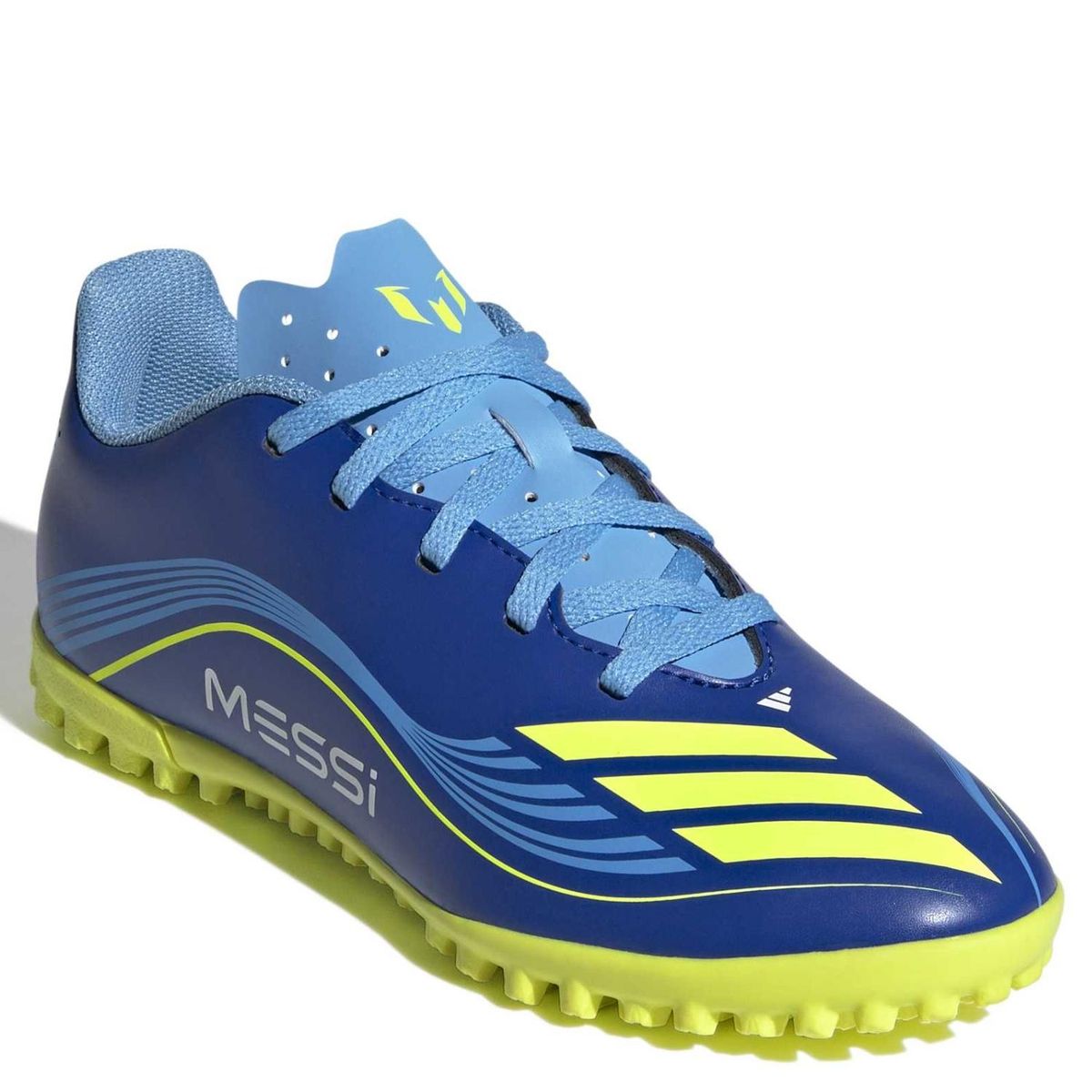 ADIDAS - F50 Messi Club Zapatos de Fútbol Unisex Niño Azul (28 a 38) Adidas