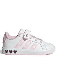 ADIDAS - Disney Minnie Mouse Grand Court Zapatilla Urbana Unisex Niño Blanco (28 a 33.5)