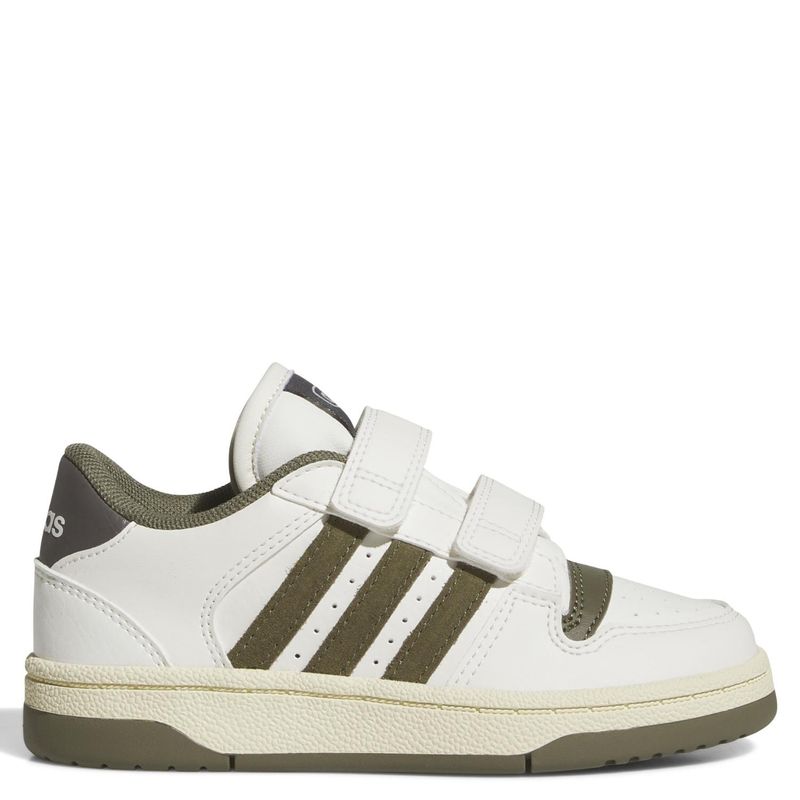 ADIDAS - Break Start Zapatilla Urbana Unisex Niño Cuero Blanco (28 a 33.5) Adidas