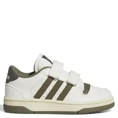 ADIDAS - Break Start Zapatilla Urbana Unisex Niño Cuero Blanco (28 a 33.5)