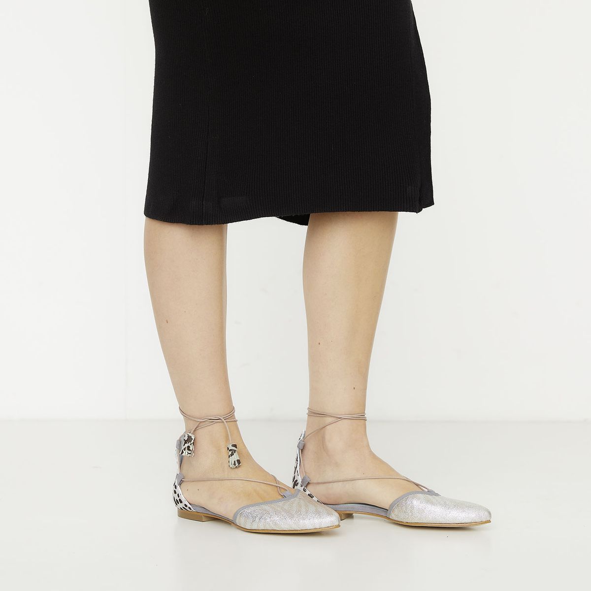 DE FLORES Y FLOREROS - Ballerina Mujer Plateado