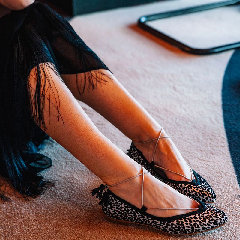 DE FLORES Y FLOREROS - Zapato Casual Mujer Animal Print Dfyf