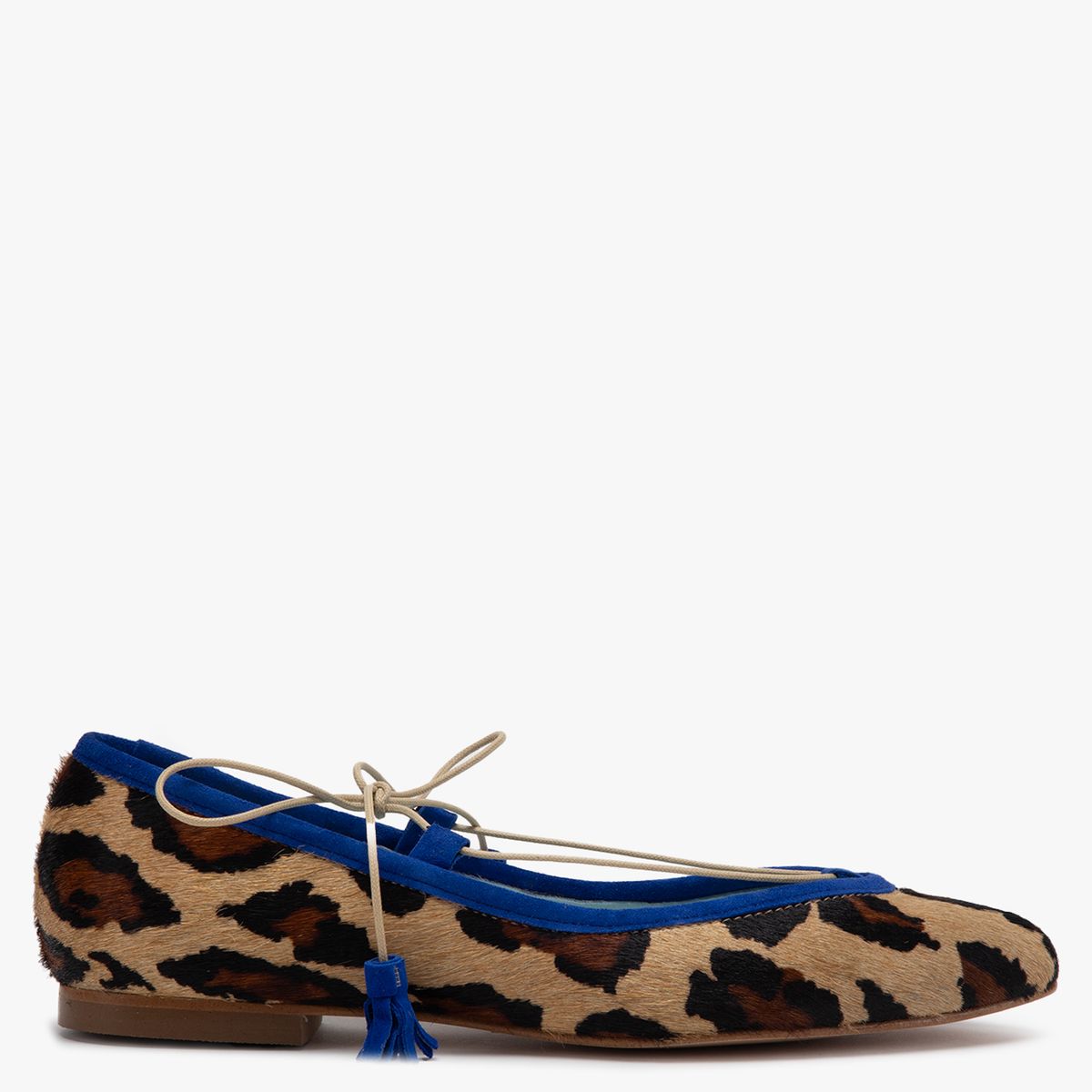 DE FLORES Y FLOREROS - Ballerina Mujer Cuero Animal Print