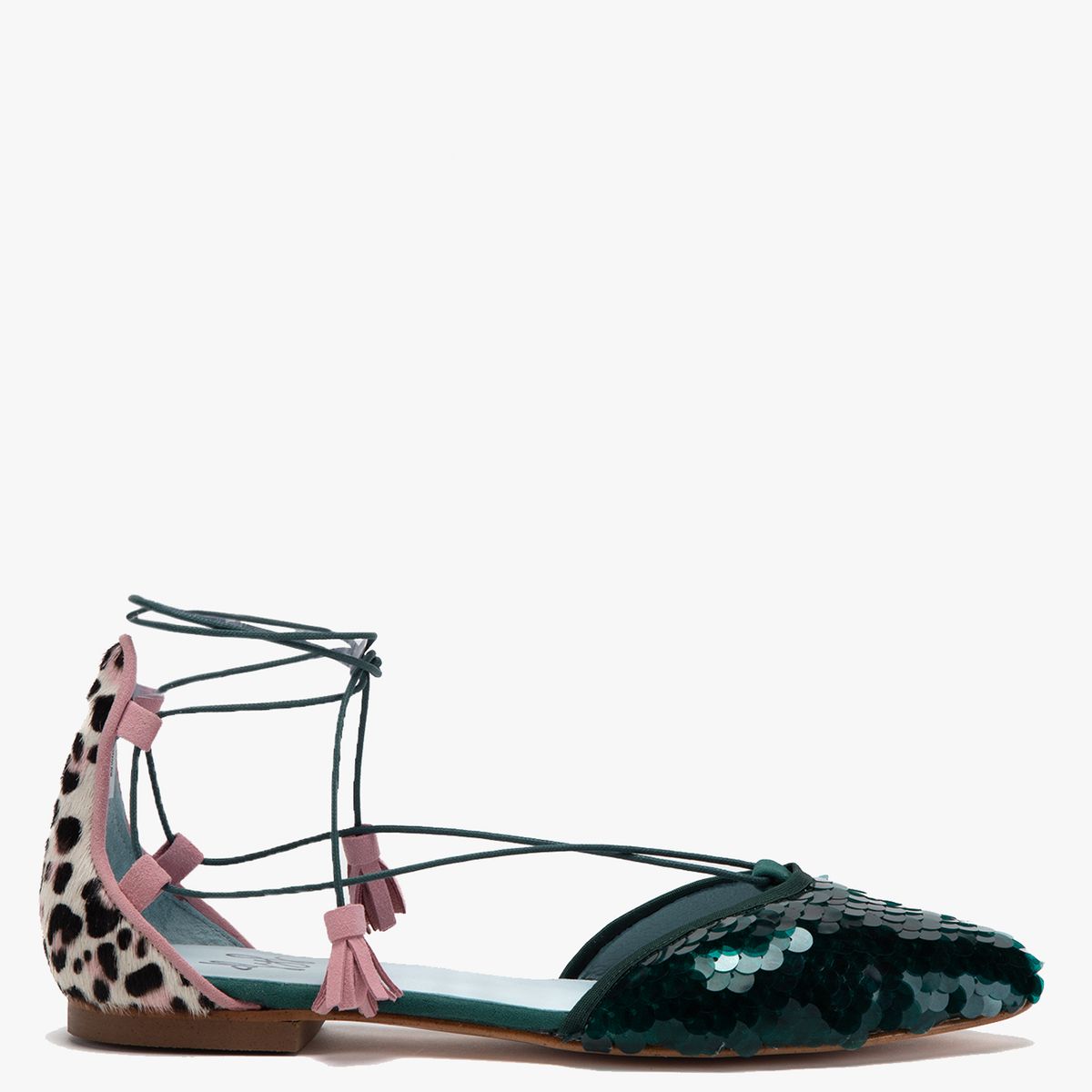 DE FLORES Y FLOREROS - Ballerina Mujer Verde