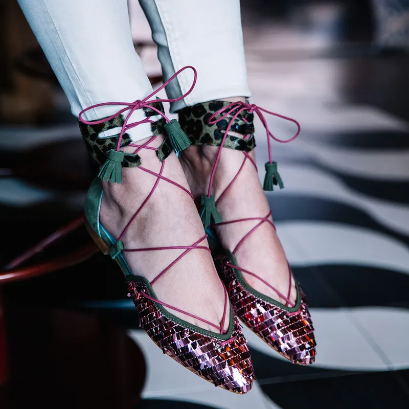 DE FLORES Y FLOREROS - Zapato Casual Mujer Rosado Dfyf