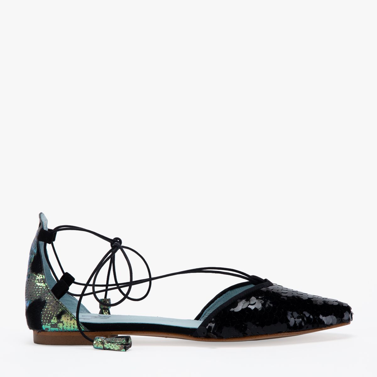 DE FLORES Y FLOREROS - Ballerina Mujer Negro