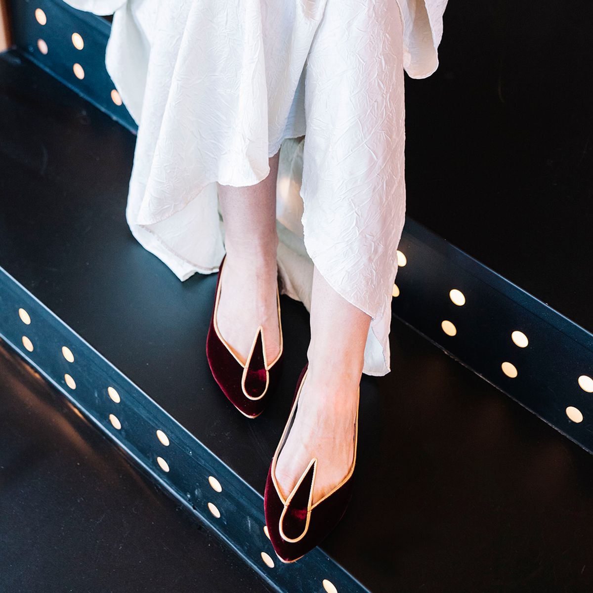 DE FLORES Y FLOREROS - Ballerina Mujer Negro