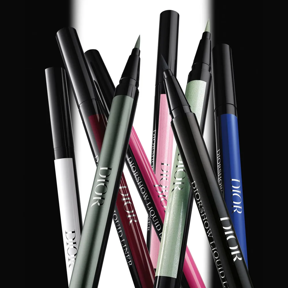Diorshow Liquid Liner - Eyeliner rotulador color intenso y waterproof - 096 Satin Black, foto 5