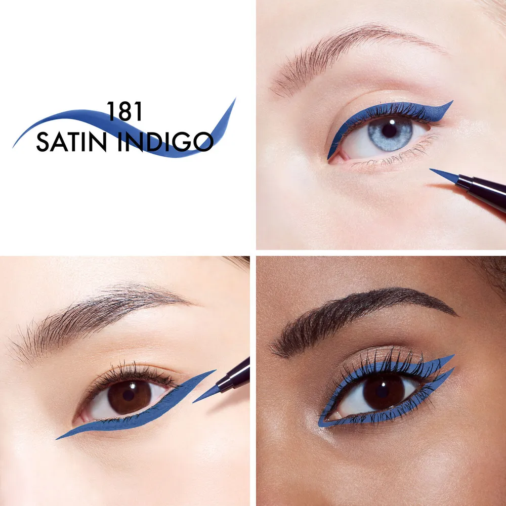 Diorshow Liquid Liner - Eyeliner rotulador color intenso y waterproof - 181 Satin Indigo, foto 4