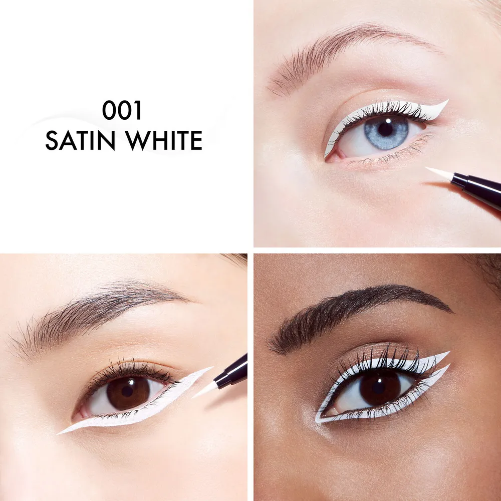 Diorshow Liquid Liner - Eyeliner rotulador color intenso y waterproof - 001 Satin White, foto 4