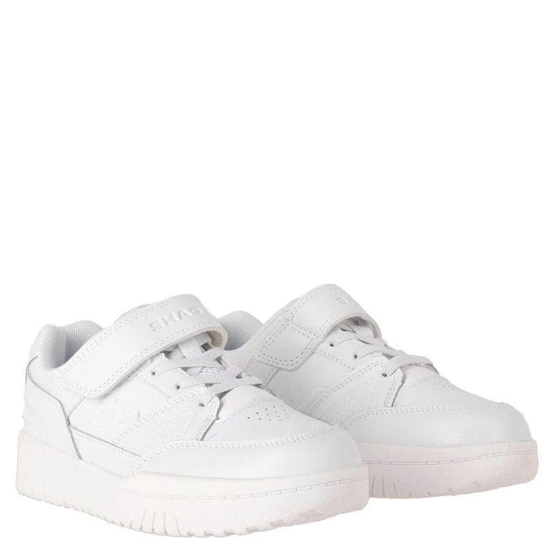 SHAQ - Zapatilla Urbana Hombre Cuero Blanco Shaq
