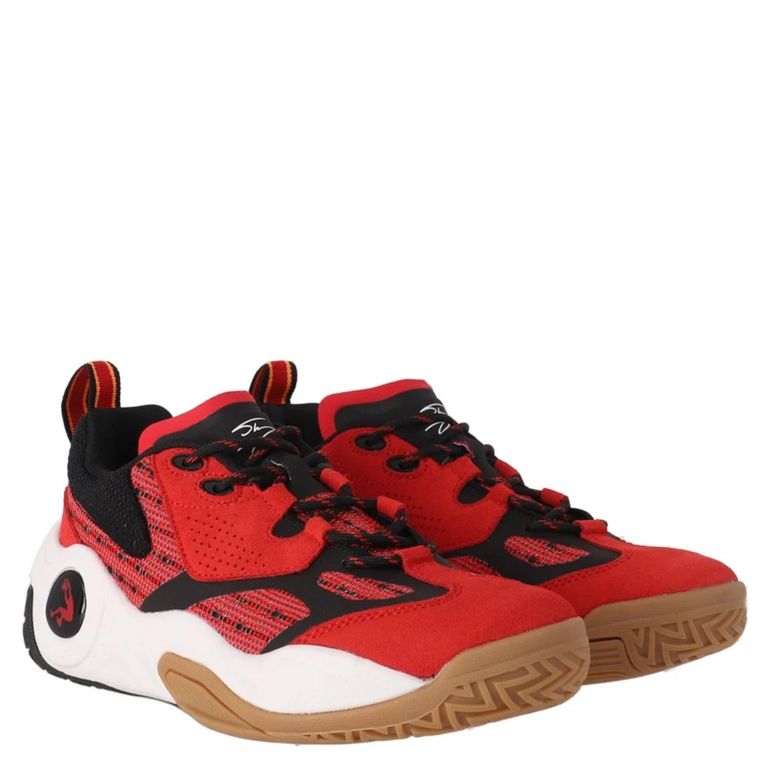 SHAQ Raq Low Zapatilla Urbana Hombre Rojo