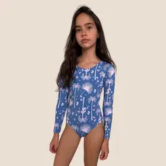 MALAI - Traje De Baño Niña Manga Larga Protección Uv