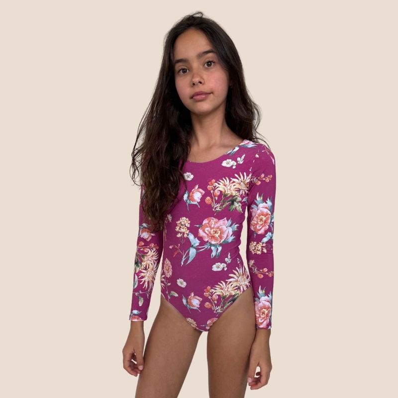 MALAI - Traje De Baño Niña Manga Larga Protección Uv (Upf50+) Malai
