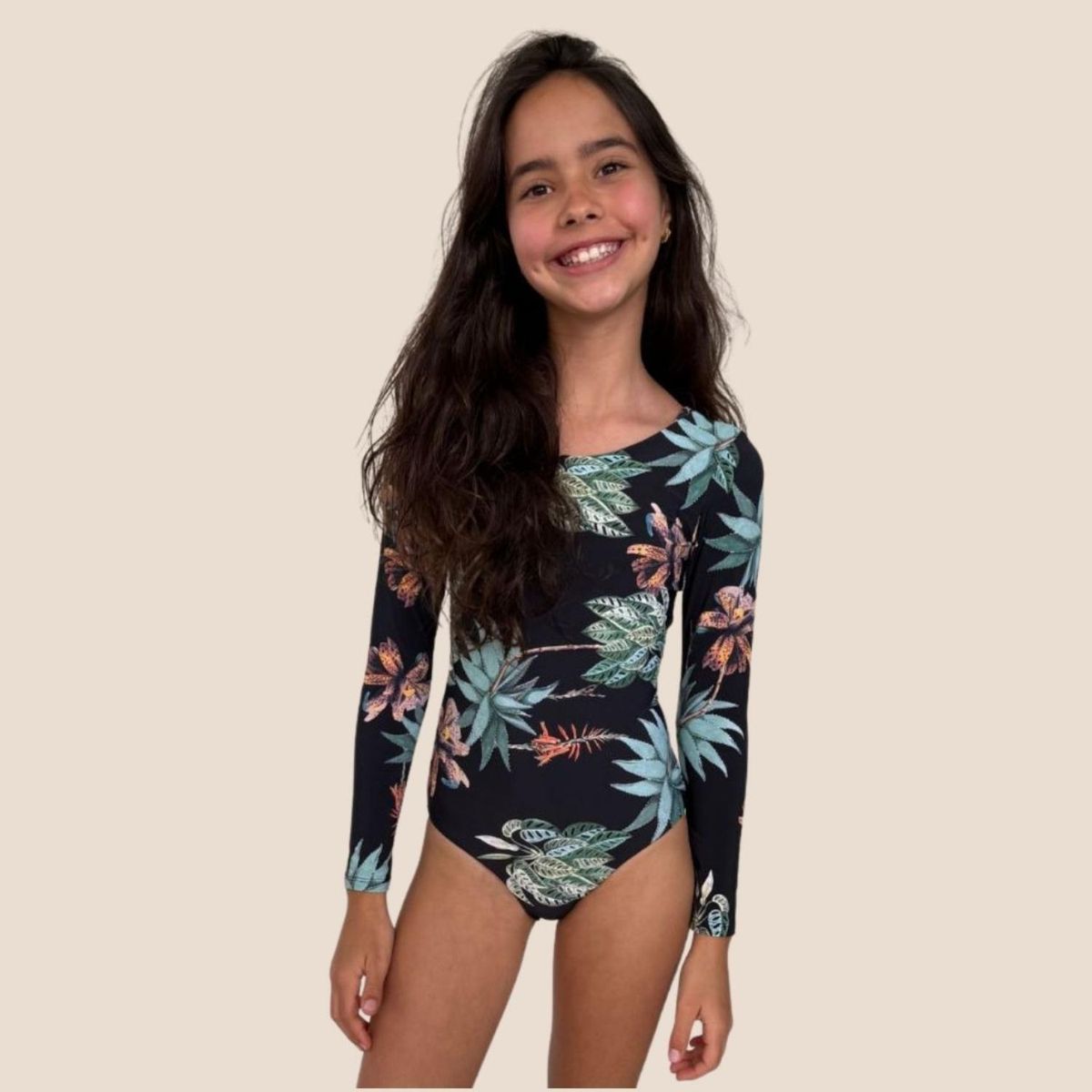 MALAI - Traje De Baño Niña Manga Larga Protección Uv (Upf50+) Malai