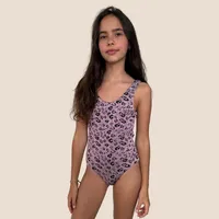 Traje De Baño Niña Manga Larga Protección Uv (Upf50+)