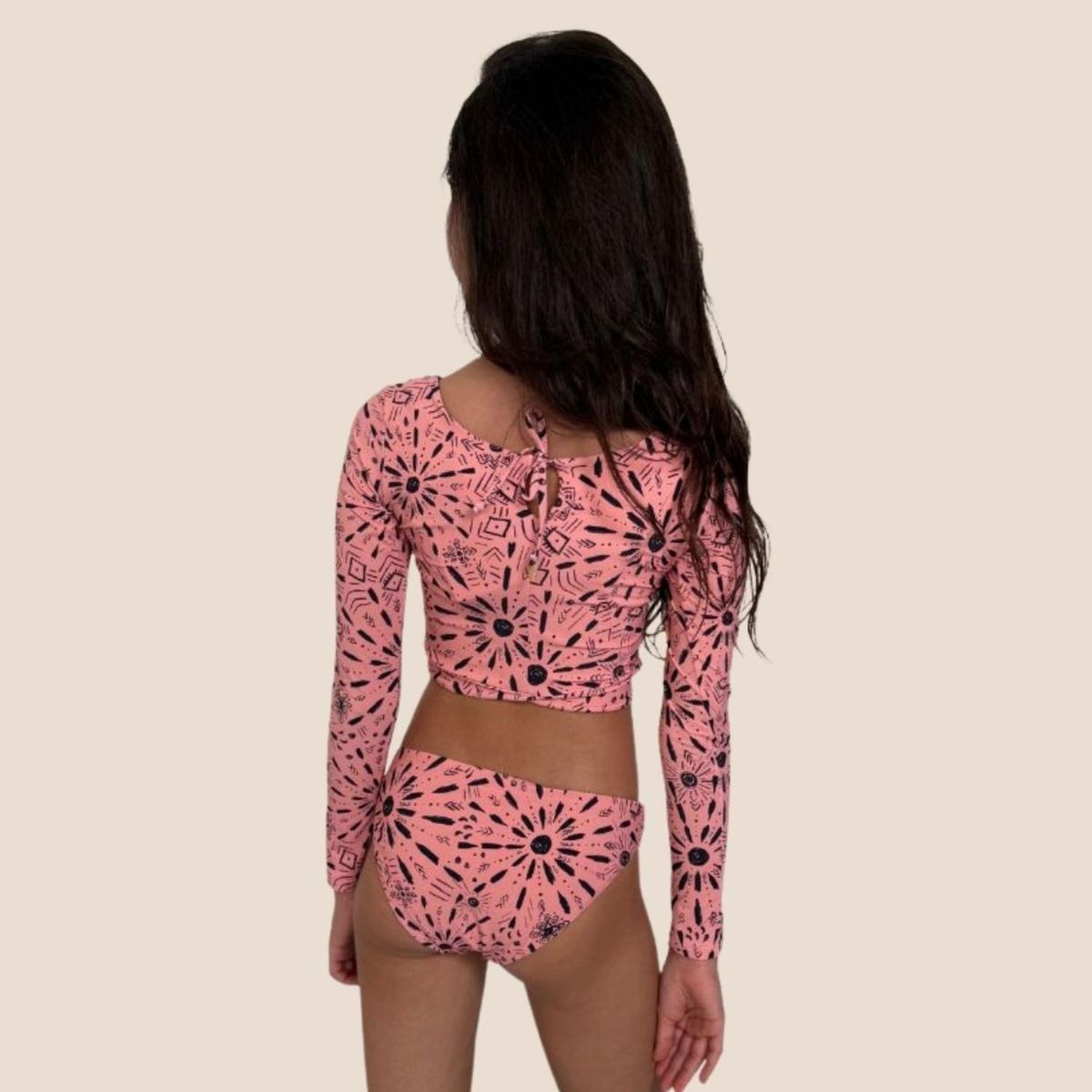 MALAI - Conjunto Bikini Niña Manga Larga Protección Uv Malai