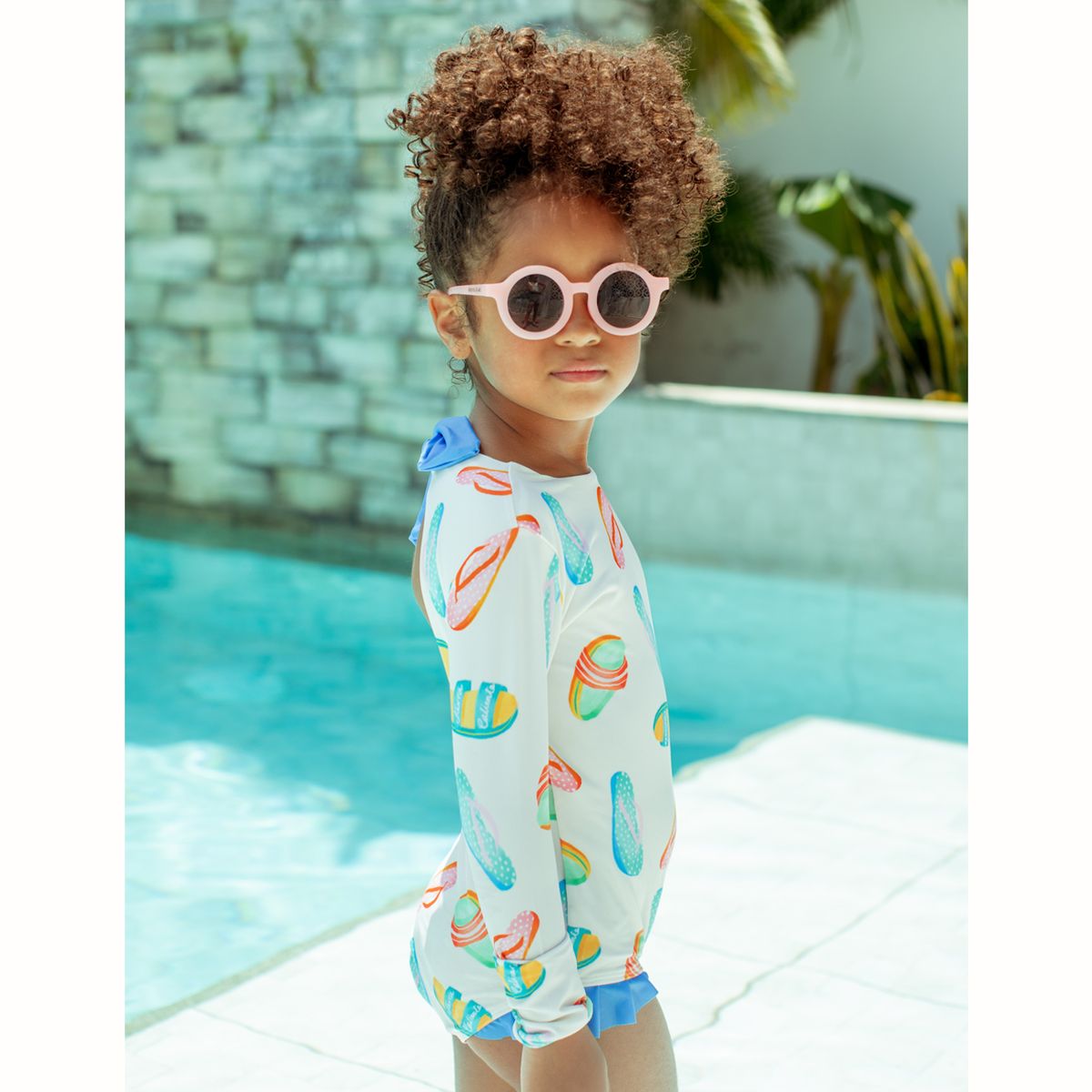 PEPITA&ME - Traje De Baño Niña Manga Larga Protección Uv (Upf50+)