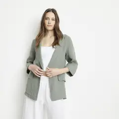 APOLOGY - Blazer Lino Hecho en Italia Mujer