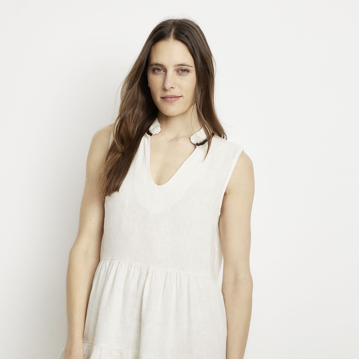 APOLOGY - Vestido Lino Hecho en Italia Mujer Apology